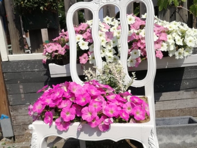  landelijke bloemen stoel
